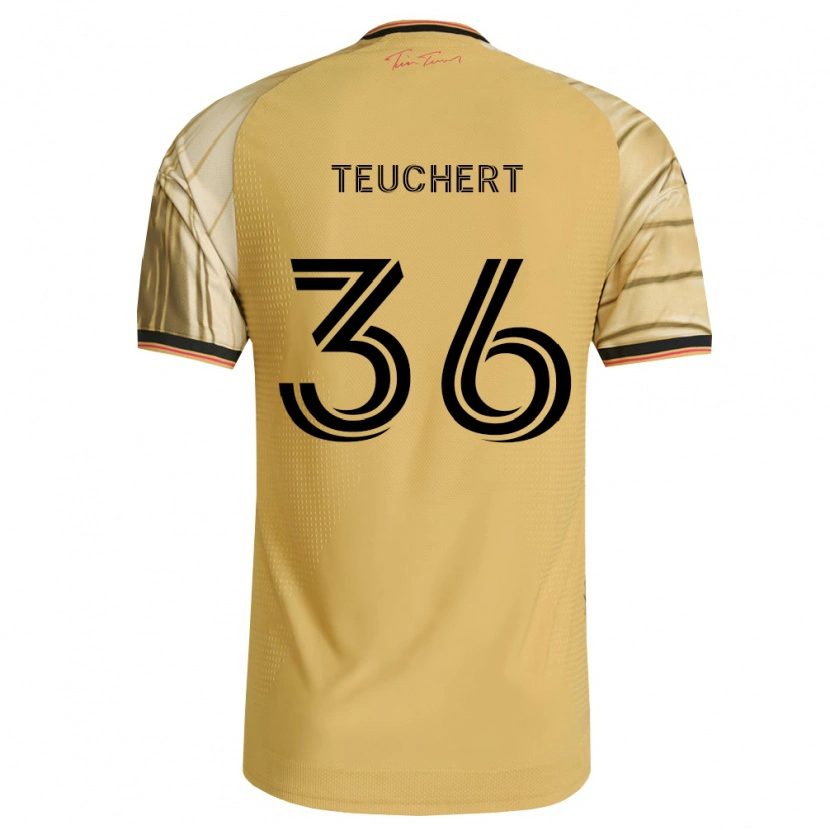 Danxen Herren Cedric Teuchert #36 Braun Gelb Schwarz Auswärtstrikot Trikot 2026/27 T-Shirt Schweiz