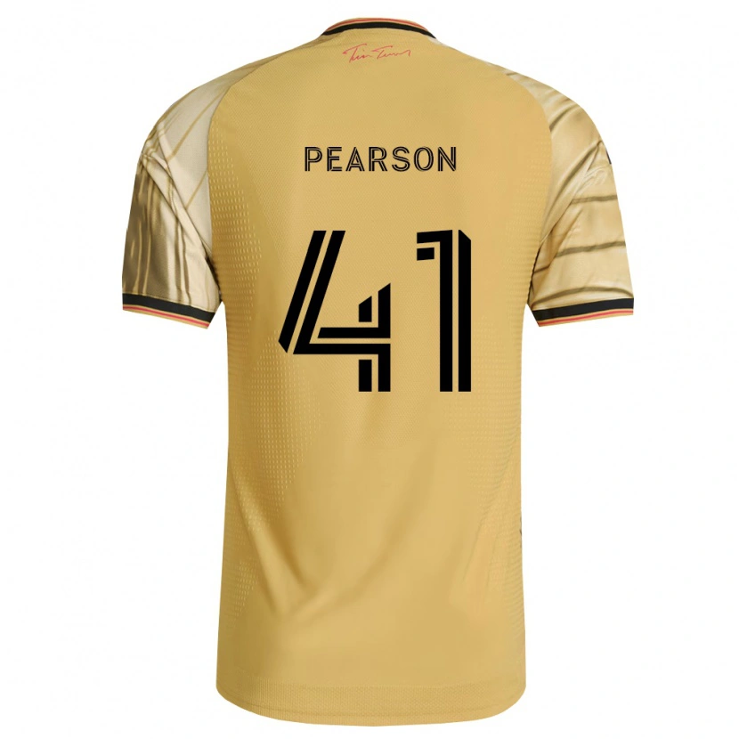 Danxen Herren Christopher Pearson #41 Braun Gelb Schwarz Auswärtstrikot Trikot 2026/27 T-Shirt Schweiz