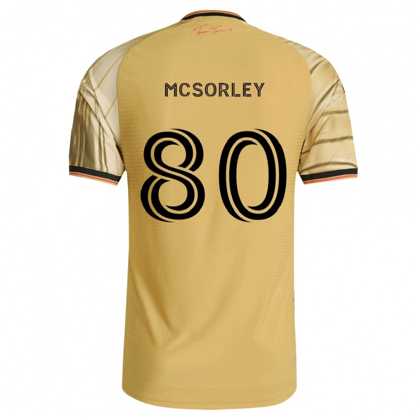 Danxen Herren Brendan Mcsorley #80 Braun Gelb Schwarz Auswärtstrikot Trikot 2026/27 T-Shirt Schweiz