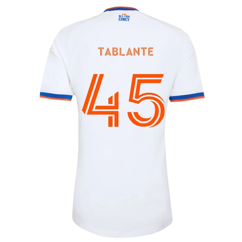 Danxen Herren Moises Tablante #45 Weiß Marineblau Orange Auswärtstrikot Trikot 2026/27 T-Shirt Schweiz