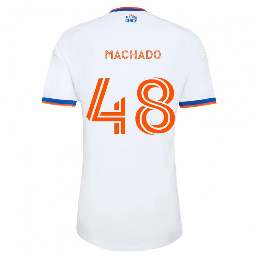Danxen Herren Juan Machado #48 Weiß Marineblau Orange Auswärtstrikot Trikot 2026/27 T-Shirt Schweiz