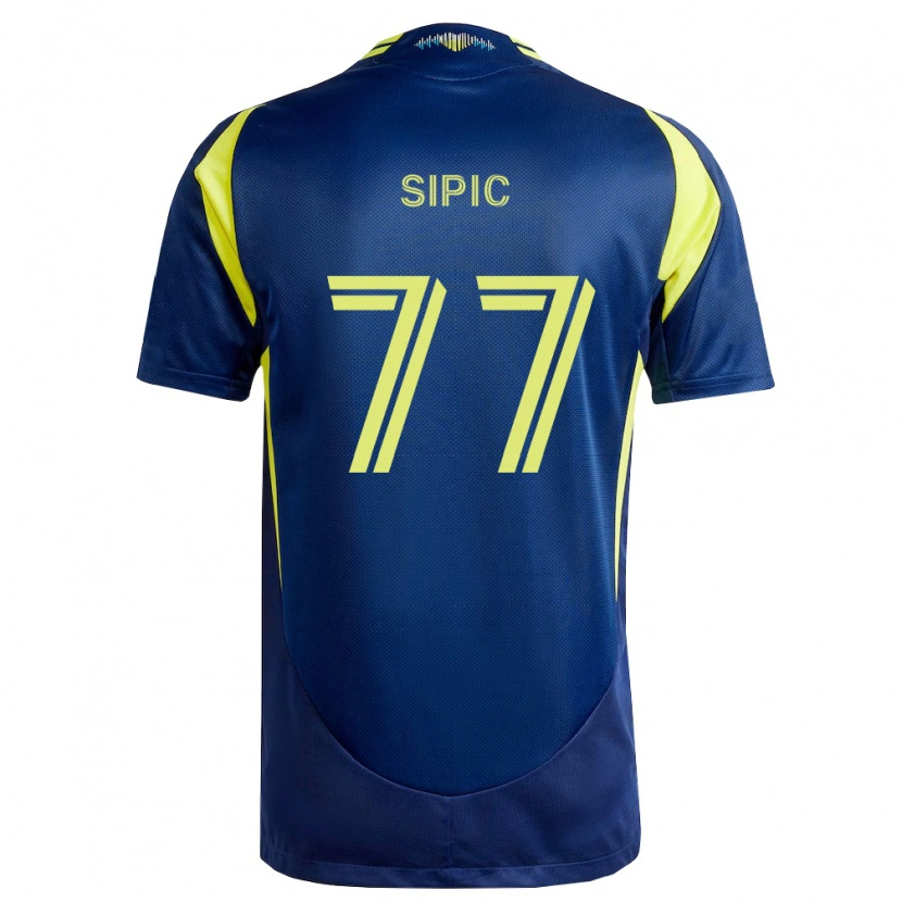 Danxen Herren Adem Sipić #77 Gelb Marineblau Auswärtstrikot Trikot 2026/27 T-Shirt Schweiz
