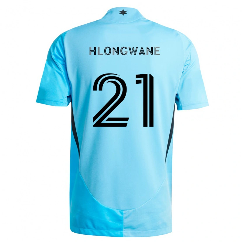 Danxen Herren Bongokuhle Hlongwane #21 Hellblau Schwarz Auswärtstrikot Trikot 2026/27 T-Shirt Schweiz