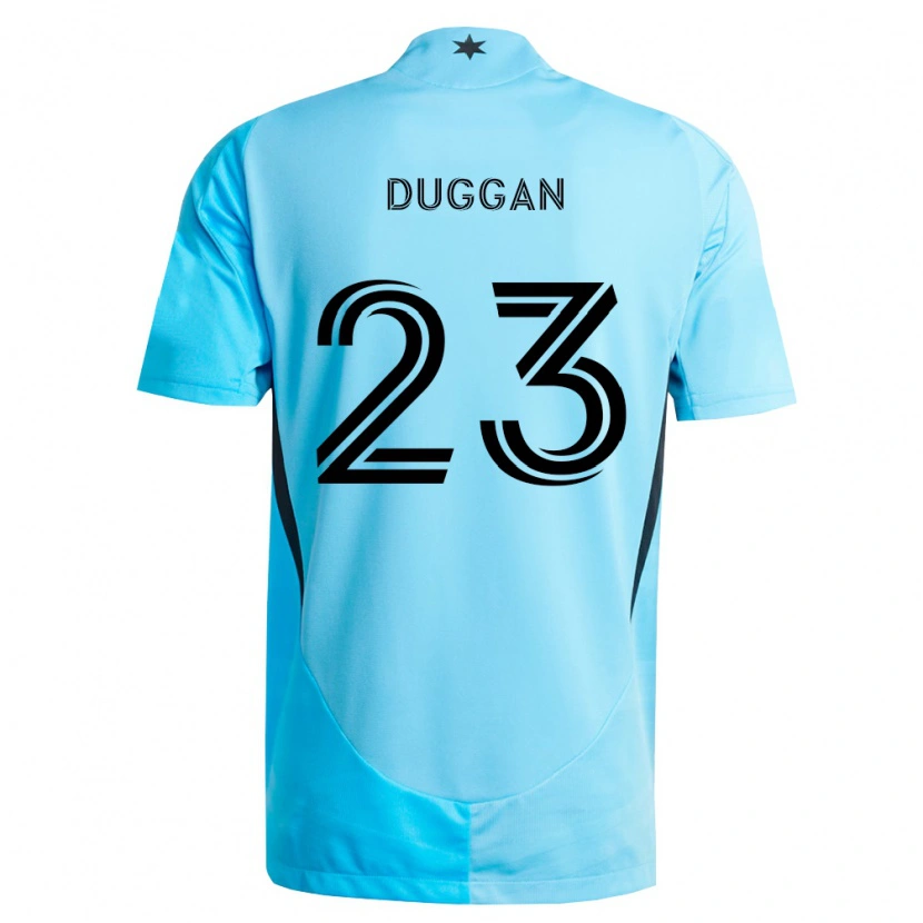 Danxen Herren Morris Duggan #23 Hellblau Schwarz Auswärtstrikot Trikot 2026/27 T-Shirt Schweiz
