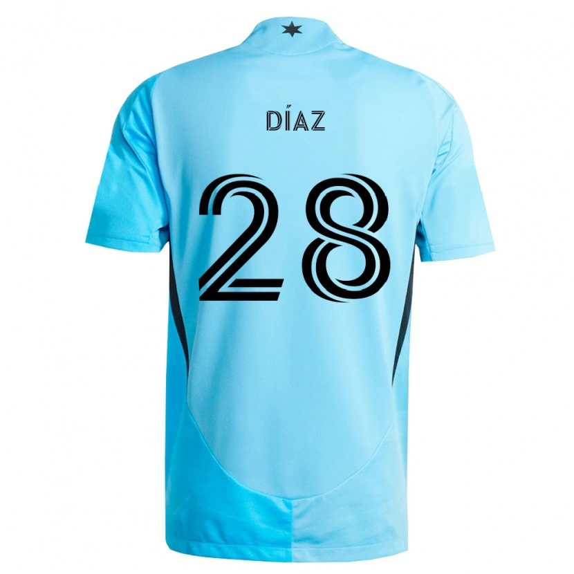 Danxen Herren Jefferson Díaz #28 Hellblau Schwarz Auswärtstrikot Trikot 2026/27 T-Shirt Schweiz