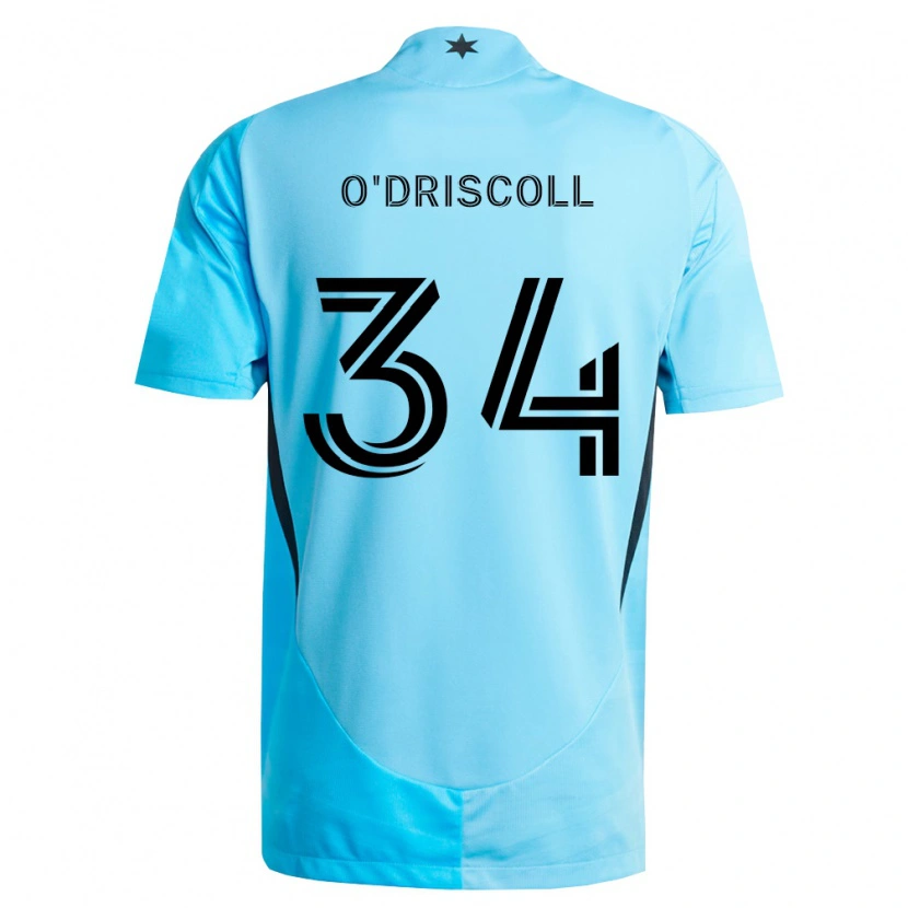 Danxen Herren Rory O'driscoll #34 Hellblau Schwarz Auswärtstrikot Trikot 2026/27 T-Shirt Schweiz