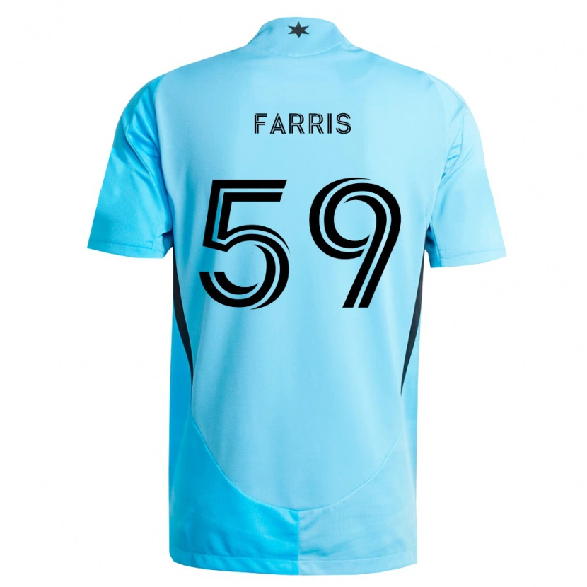 Danxen Herren John Farris #59 Hellblau Schwarz Auswärtstrikot Trikot 2026/27 T-Shirt Schweiz