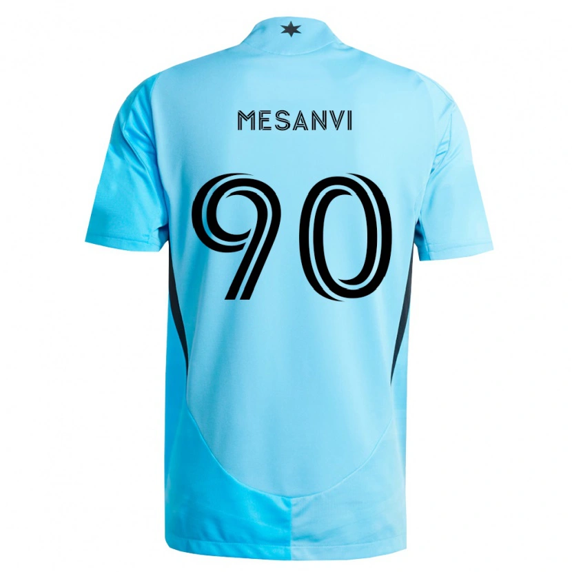 Danxen Herren Loïc Mesanvi #90 Hellblau Schwarz Auswärtstrikot Trikot 2026/27 T-Shirt Schweiz