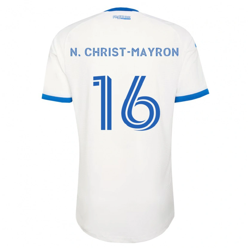 Danxen Herren Brou Aya N'ta Christ-Mayron #16 Himmelblau Weiß Auswärtstrikot Trikot 2026/27 T-Shirt Schweiz