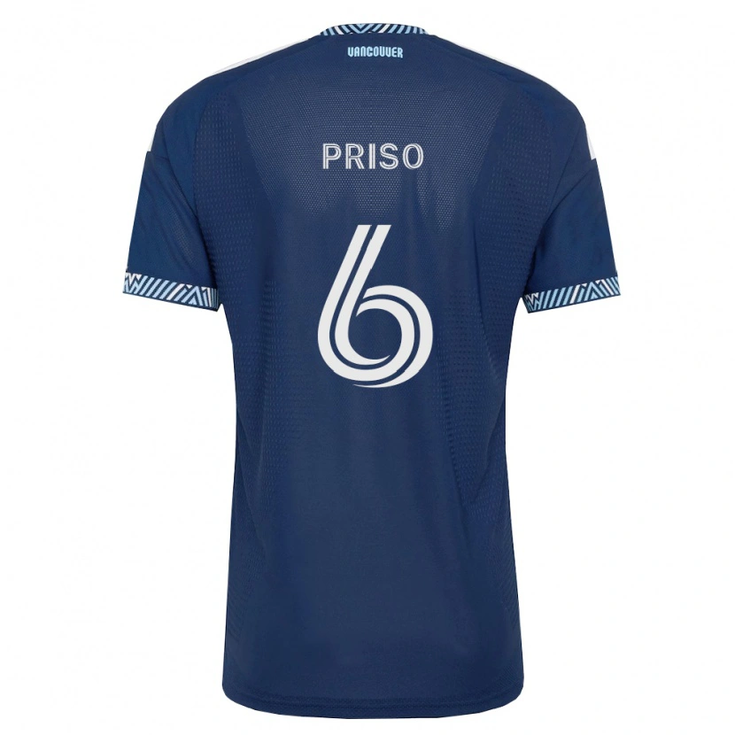 Danxen Herren Ralph Priso #6 Tiefblau Weiß Auswärtstrikot Trikot 2026/27 T-Shirt Schweiz
