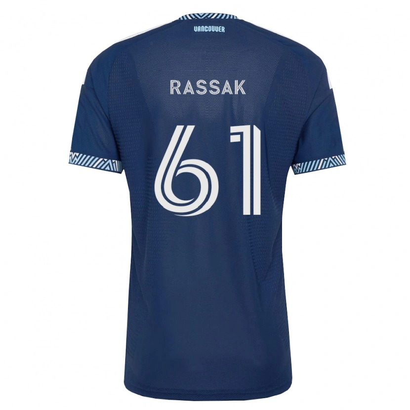 Danxen Herren Carson Rassak #61 Tiefblau Weiß Auswärtstrikot Trikot 2026/27 T-Shirt Schweiz