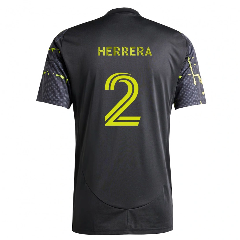 Danxen Herren Andrés Herrera #2 Fluoreszierendes Gelb Schwarz Auswärtstrikot Trikot 2026/27 T-Shirt Schweiz