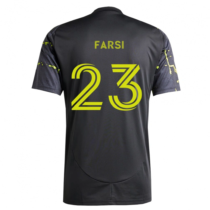 Danxen Herren Mohamed Farsi #23 Fluoreszierendes Gelb Schwarz Auswärtstrikot Trikot 2026/27 T-Shirt Schweiz