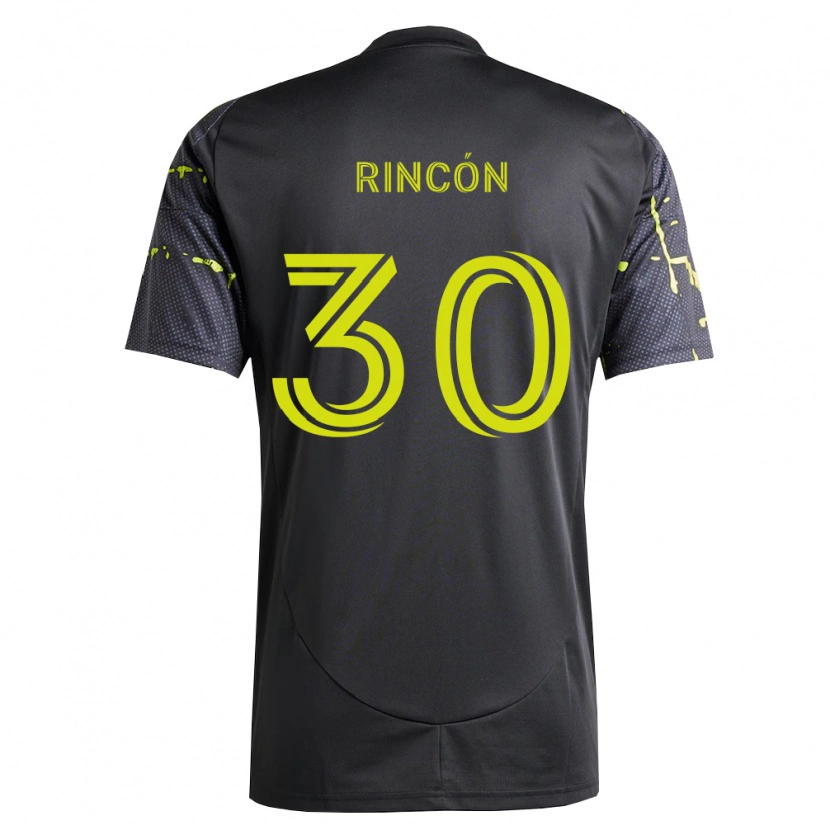Danxen Herren Nicolás Rincón #30 Fluoreszierendes Gelb Schwarz Auswärtstrikot Trikot 2026/27 T-Shirt Schweiz