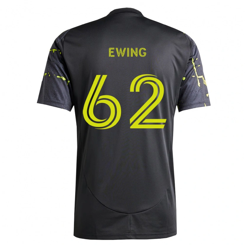 Danxen Herren Immanuel Ewing #62 Fluoreszierendes Gelb Schwarz Auswärtstrikot Trikot 2026/27 T-Shirt Schweiz