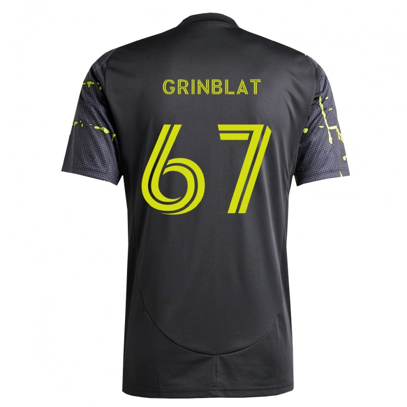 Danxen Herren Artem Grinblat #67 Fluoreszierendes Gelb Schwarz Auswärtstrikot Trikot 2026/27 T-Shirt Schweiz
