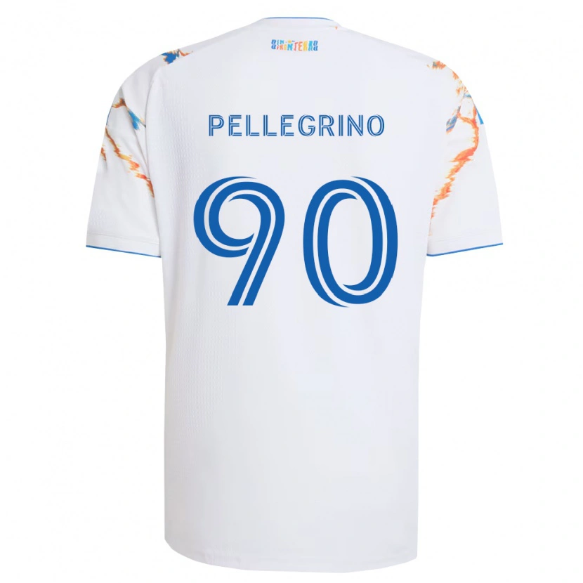Danxen Herren Amahl Pellegrino #90 Weiß Orange Blau Auswärtstrikot Trikot 2026/27 T-Shirt Schweiz