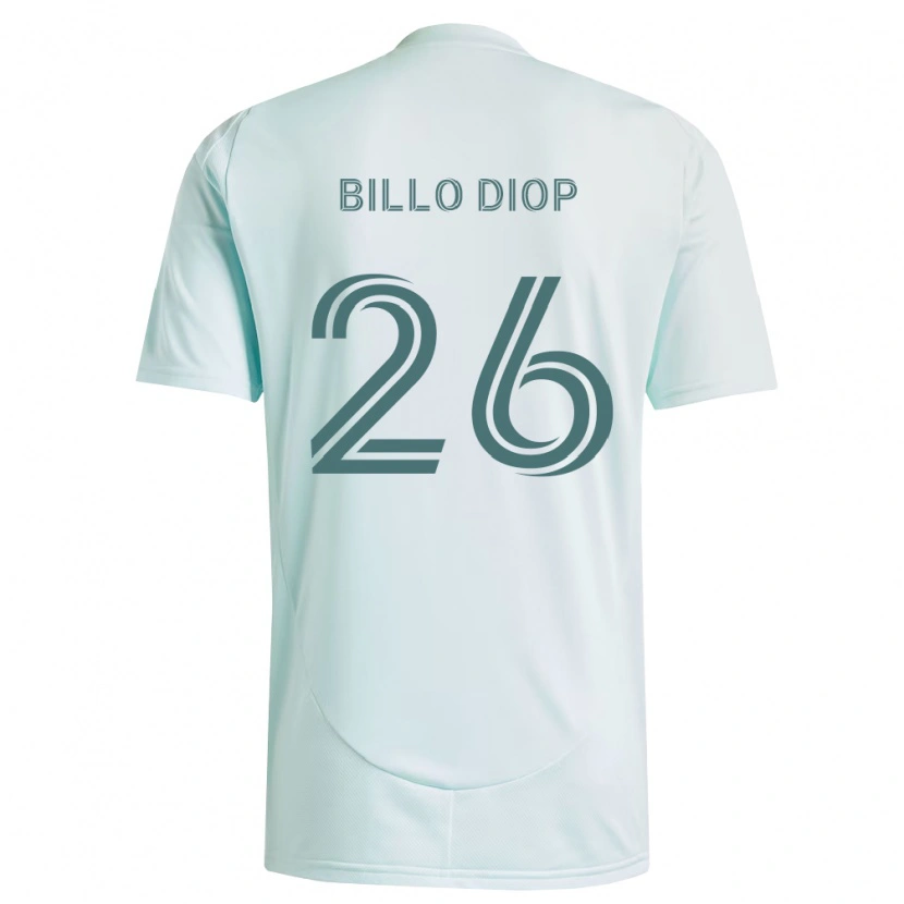 Danxen Herren Mamadou Billo Diop #26 Weiß Hellgrün Auswärtstrikot Trikot 2026/27 T-Shirt Schweiz