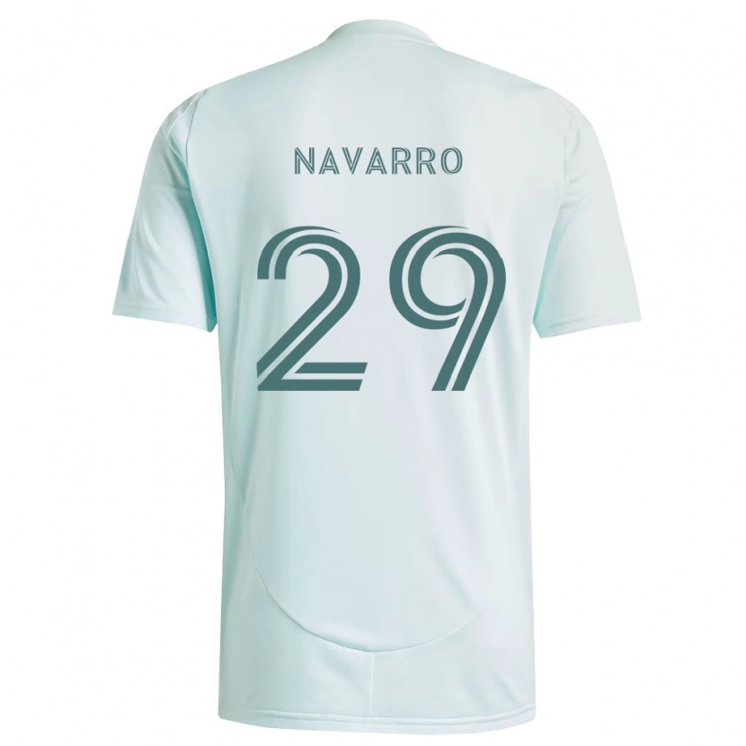 Danxen Herren Miguel Navarro #29 Weiß Hellgrün Auswärtstrikot Trikot 2026/27 T-Shirt Schweiz