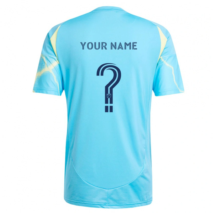 Danxen Herren Ihren Namen #0 Hellblau Schwarz Hellgelb Auswärtstrikot Trikot 2026/27 T-Shirt Schweiz