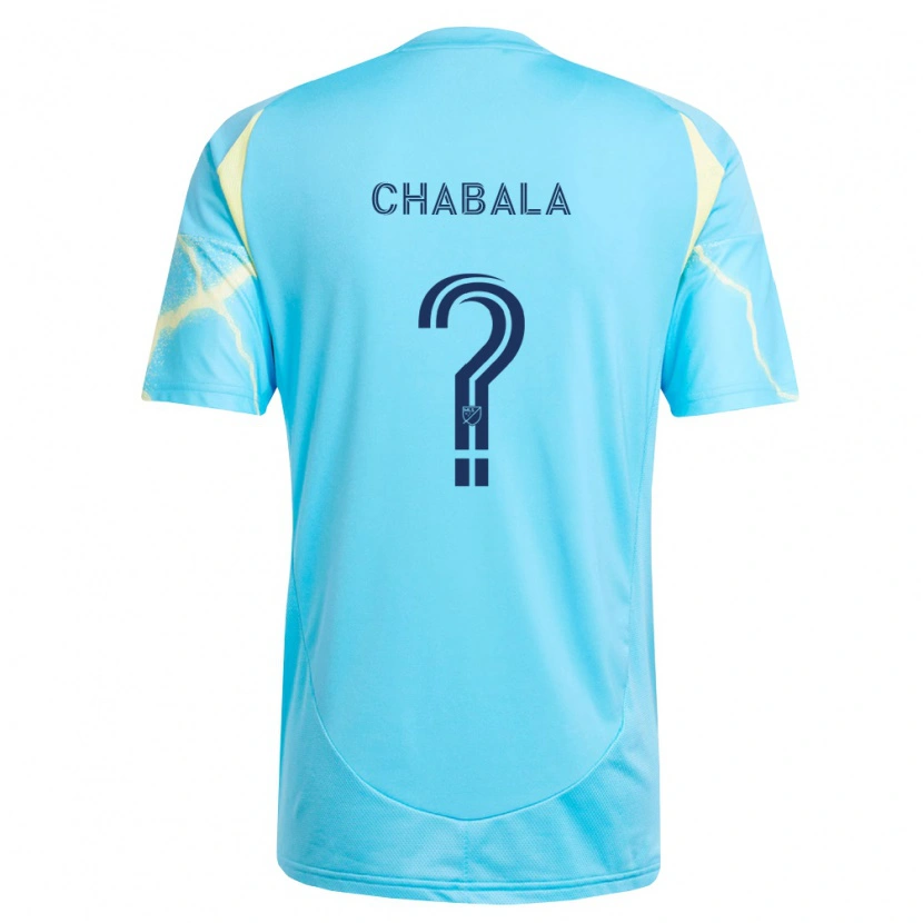 Danxen Herren Caleb Chabala #0 Hellblau Schwarz Hellgelb Auswärtstrikot Trikot 2026/27 T-Shirt Schweiz