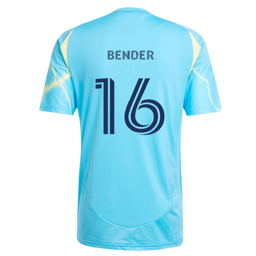 Danxen Herren Ben Bender #16 Hellblau Schwarz Hellgelb Auswärtstrikot Trikot 2026/27 T-Shirt Schweiz
