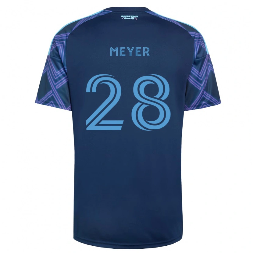 Danxen Herren Wyatt Meyer #28 Königsblau Violett Auswärtstrikot Trikot 2026/27 T-Shirt Schweiz