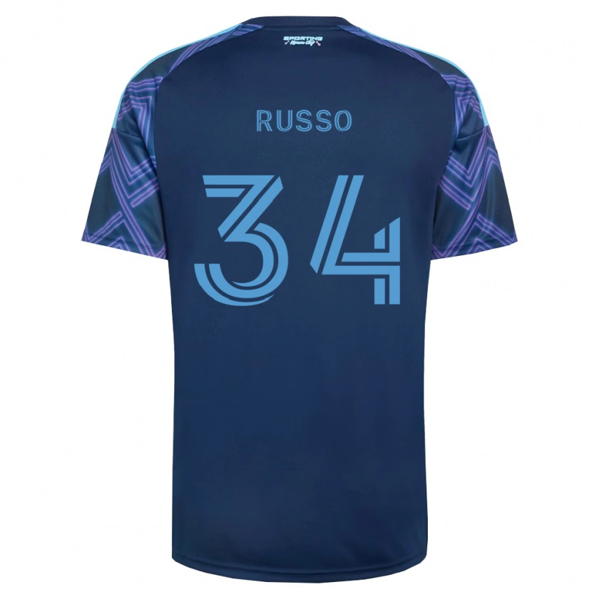 Danxen Herren Daniel Russo #34 Königsblau Violett Auswärtstrikot Trikot 2026/27 T-Shirt Schweiz