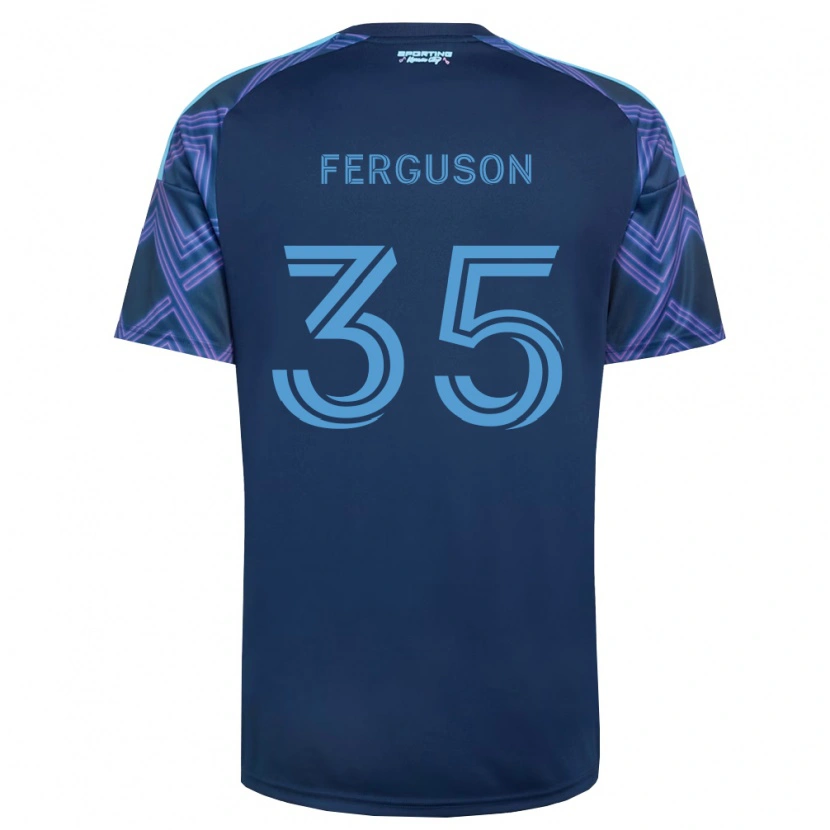 Danxen Herren Mitchell Ferguson #35 Königsblau Violett Auswärtstrikot Trikot 2026/27 T-Shirt Schweiz