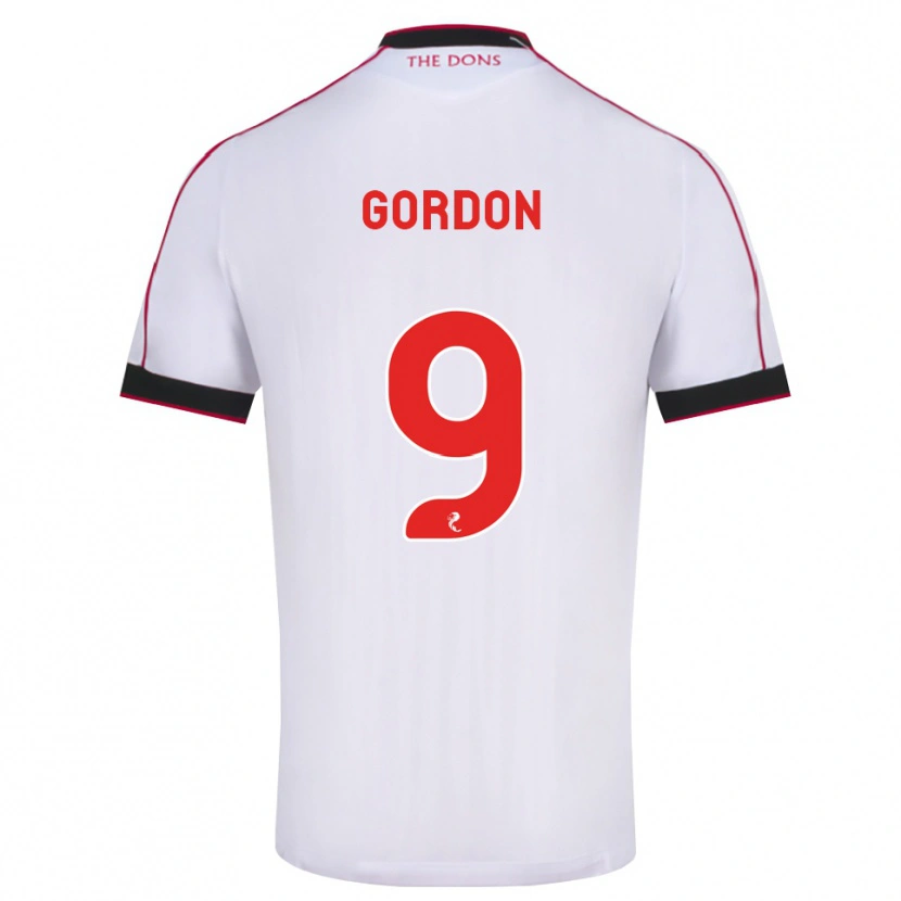Danxen Herren Lauren Gordon #9 Schwarz Rot Weiß Auswärtstrikot Trikot 2026/27 T-Shirt Schweiz