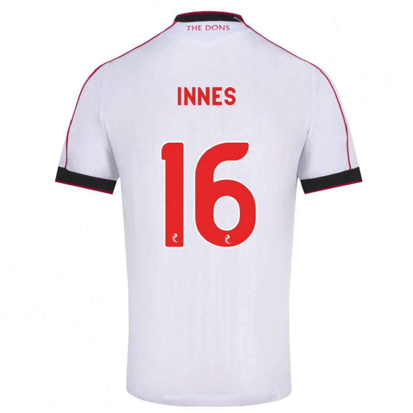 Danxen Herren Hannah Innes #16 Schwarz Rot Weiß Auswärtstrikot Trikot 2026/27 T-Shirt Schweiz