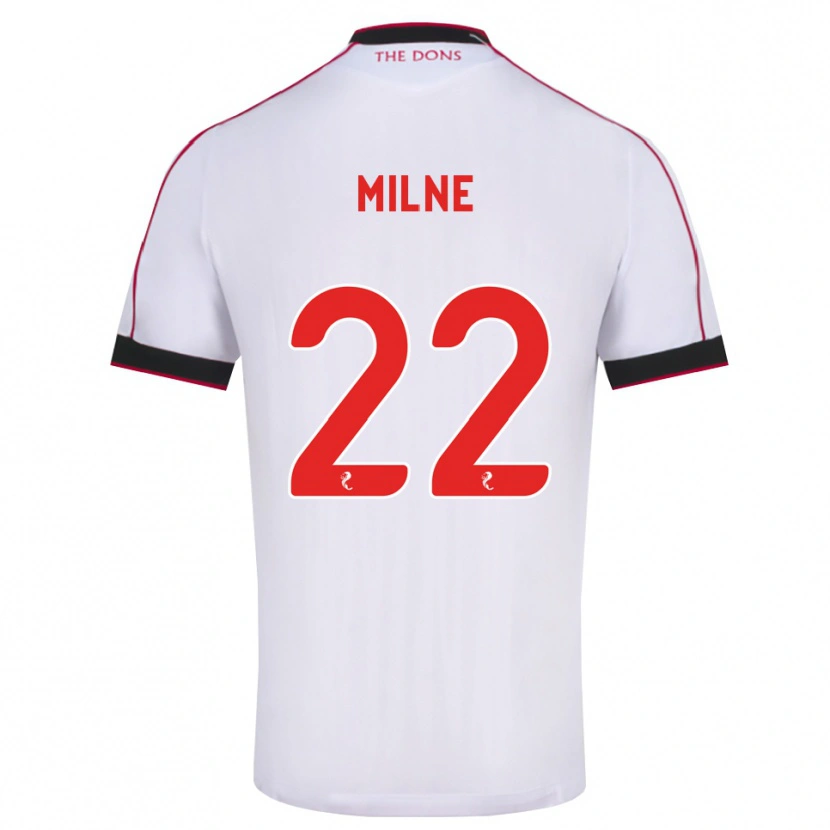 Danxen Herren Jack Milne #22 Schwarz Rot Weiß Auswärtstrikot Trikot 2026/27 T-Shirt Schweiz