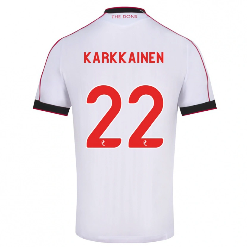 Danxen Herren Elena Kärkkäinen #22 Schwarz Rot Weiß Auswärtstrikot Trikot 2026/27 T-Shirt Schweiz