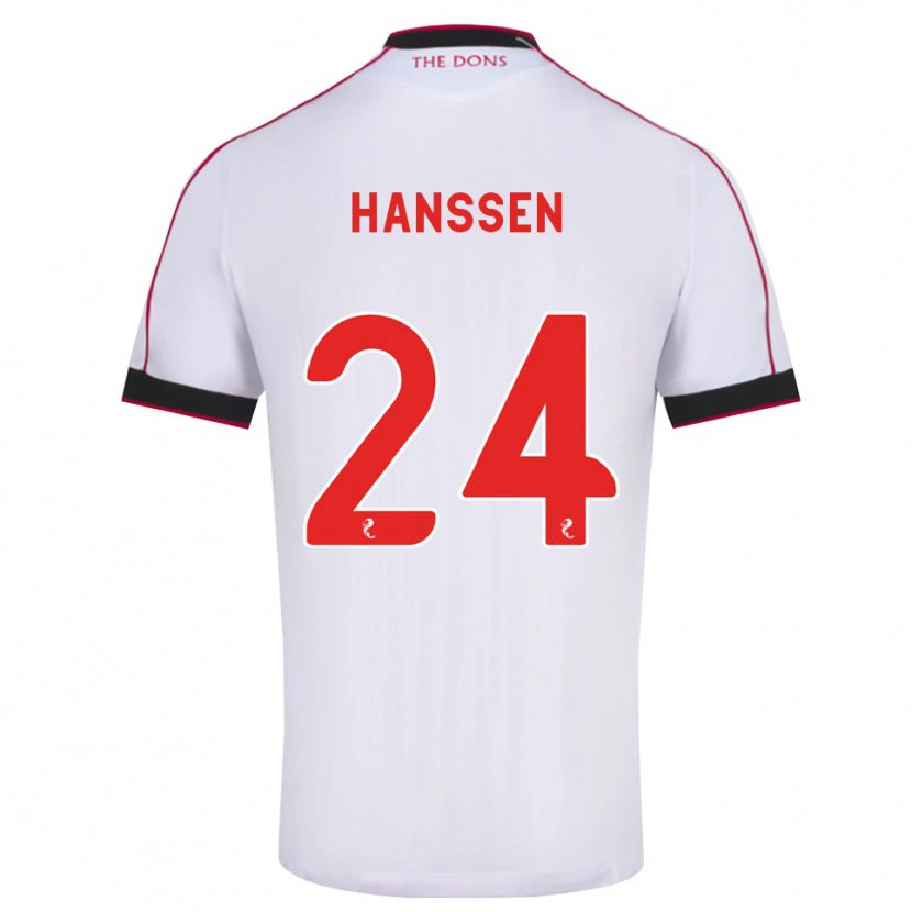 Danxen Herren Nadine Hanssen #24 Schwarz Rot Weiß Auswärtstrikot Trikot 2026/27 T-Shirt Schweiz