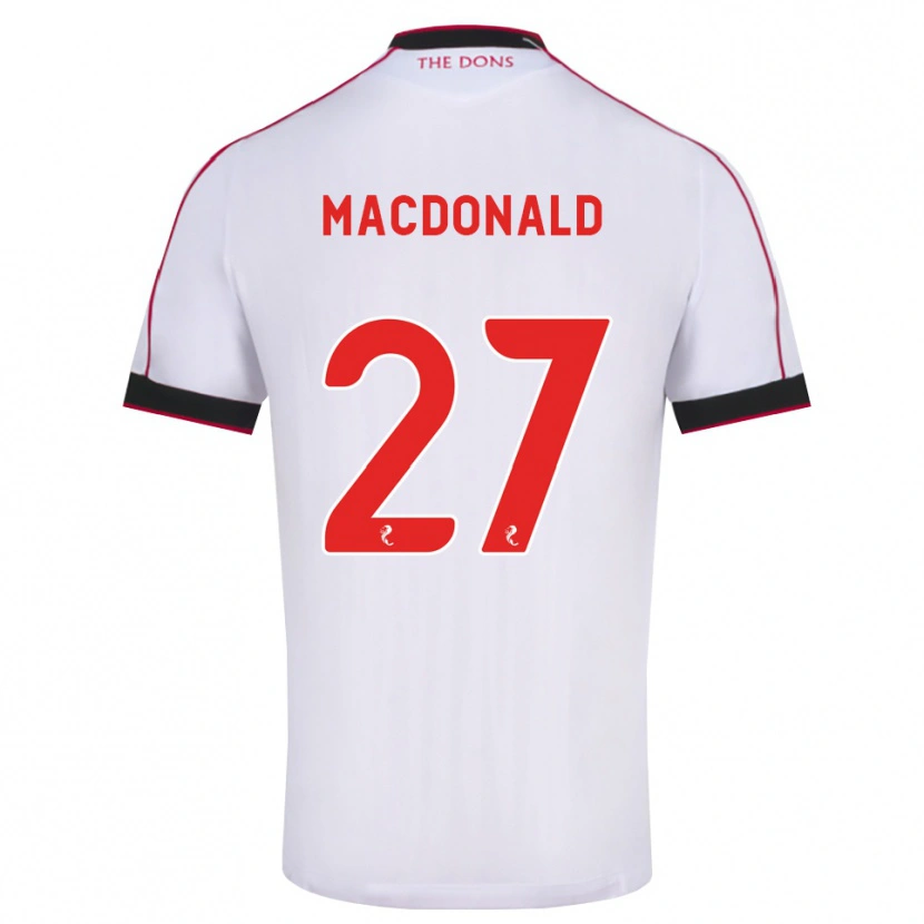 Danxen Herren Angus Macdonald #27 Schwarz Rot Weiß Auswärtstrikot Trikot 2026/27 T-Shirt Schweiz