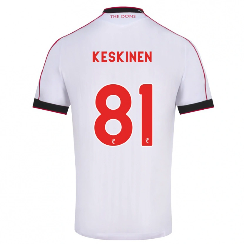 Danxen Herren Topi Keskinen #81 Schwarz Rot Weiß Auswärtstrikot Trikot 2026/27 T-Shirt Schweiz