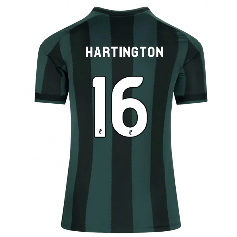 Danxen Herren Owen Hartington #16 Dunkles Schiefergrau Schwarz Auswärtstrikot Trikot 2026/27 T-Shirt Schweiz