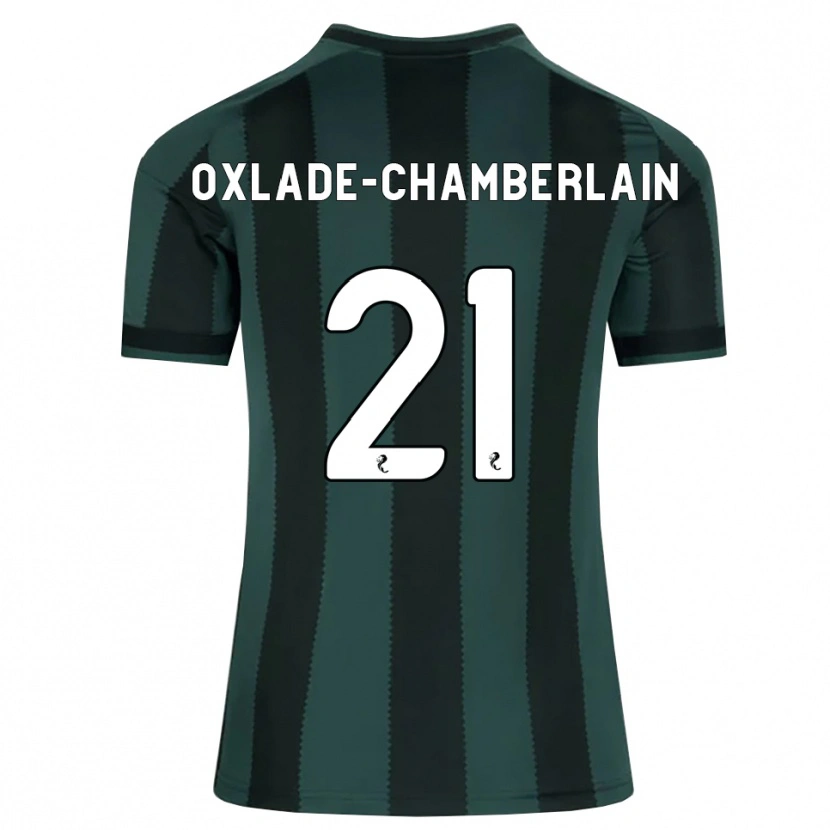 Danxen Herren Alex Oxlade-Chamberlain #21 Dunkles Schiefergrau Schwarz Auswärtstrikot Trikot 2026/27 T-Shirt Schweiz