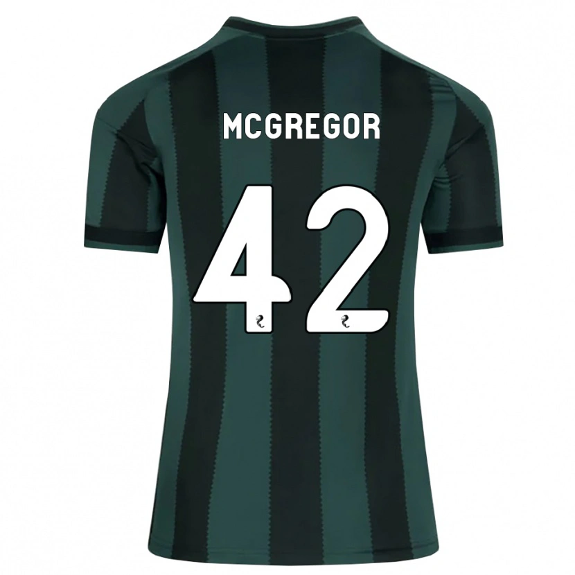 Danxen Herren Callum Mcgregor #42 Dunkles Schiefergrau Schwarz Auswärtstrikot Trikot 2026/27 T-Shirt Schweiz