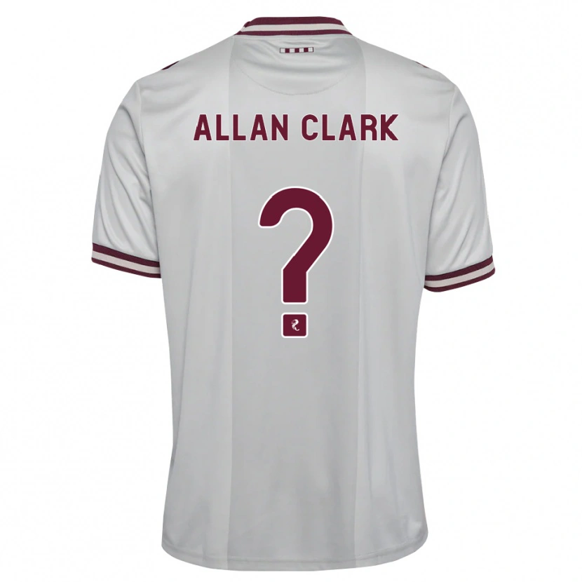 Danxen Herren Allan Clark #0 Weiß Burgunder Auswärtstrikot Trikot 2026/27 T-Shirt Schweiz