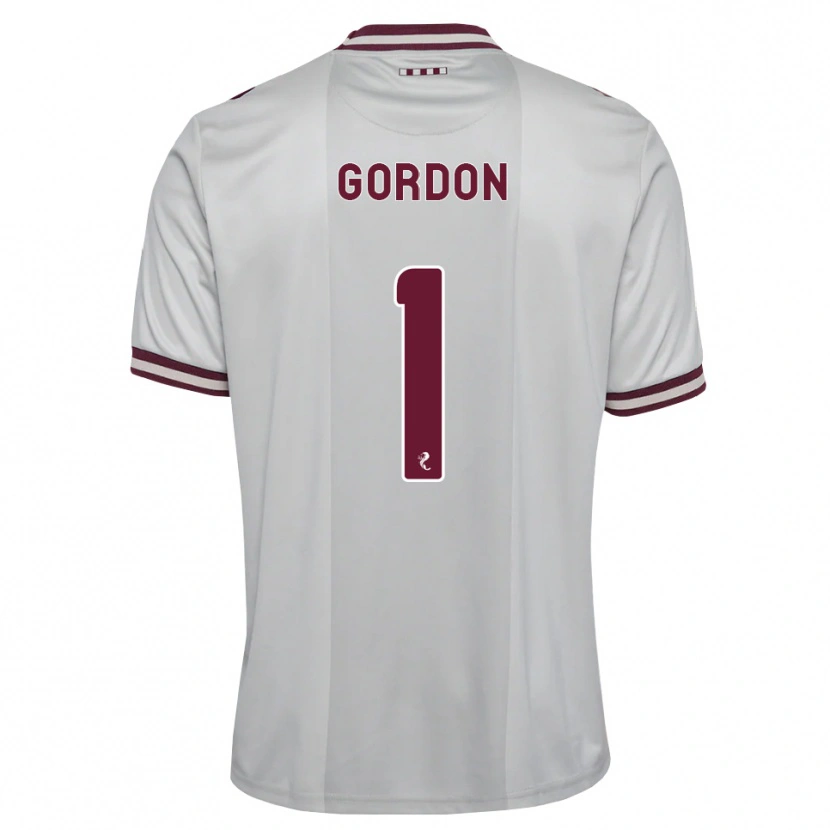 Danxen Herren Craig Gordon #1 Weiß Burgunder Auswärtstrikot Trikot 2026/27 T-Shirt Schweiz