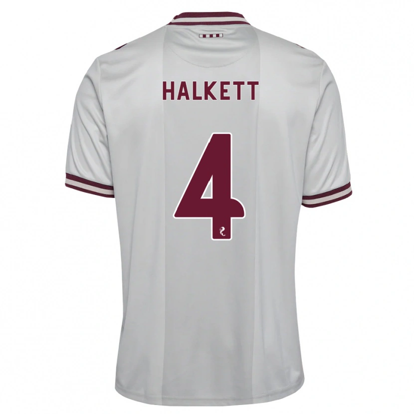 Danxen Herren Craig Halkett #4 Weiß Burgunder Auswärtstrikot Trikot 2026/27 T-Shirt Schweiz