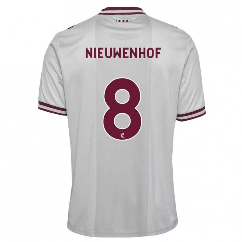 Danxen Herren Calem Nieuwenhof #8 Weiß Burgunder Auswärtstrikot Trikot 2026/27 T-Shirt Schweiz