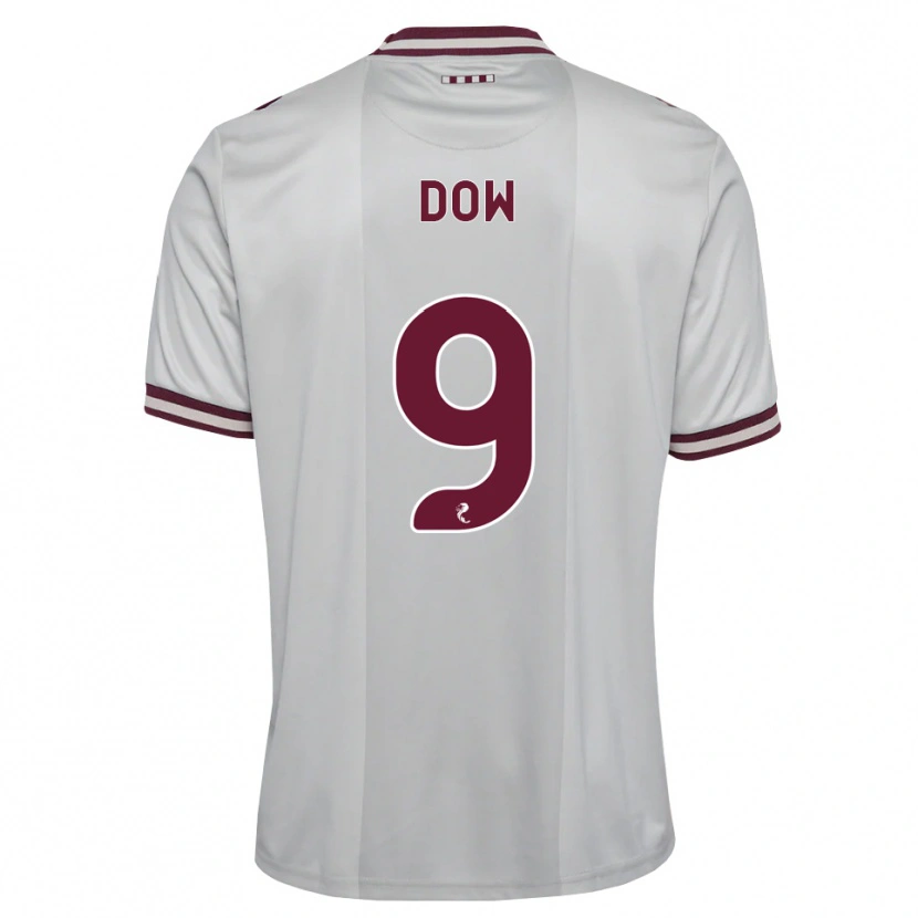 Danxen Herren Connor Dow #9 Weiß Burgunder Auswärtstrikot Trikot 2026/27 T-Shirt Schweiz