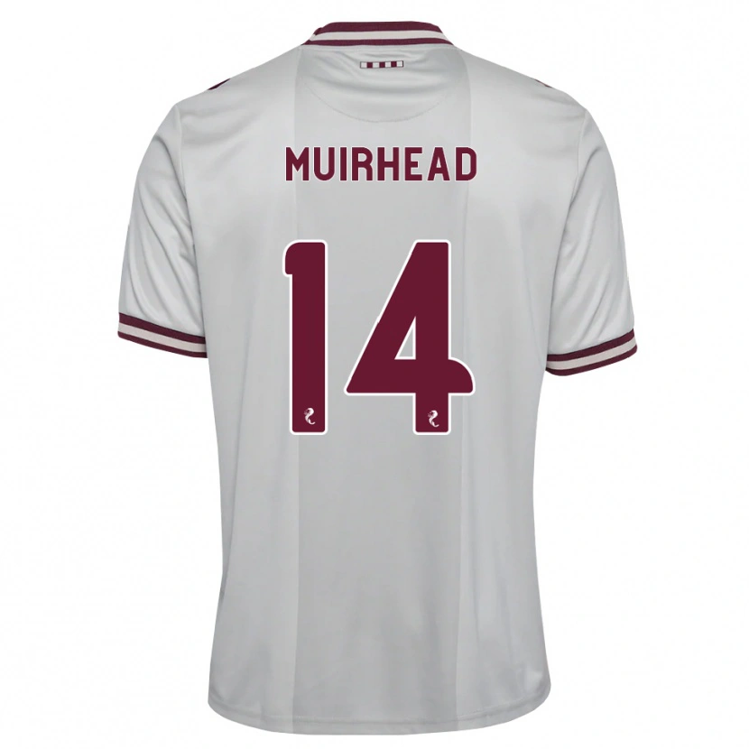 Danxen Herren Owen Muirhead #14 Weiß Burgunder Auswärtstrikot Trikot 2026/27 T-Shirt Schweiz