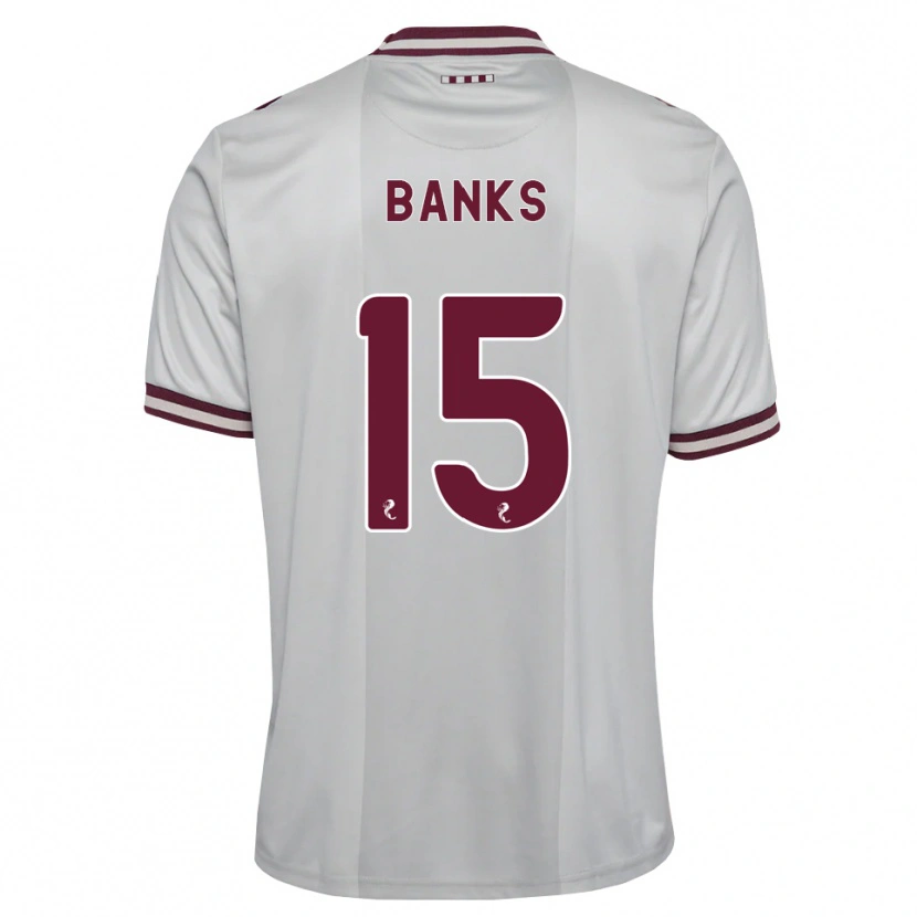 Danxen Herren Euan Banks #15 Weiß Burgunder Auswärtstrikot Trikot 2026/27 T-Shirt Schweiz