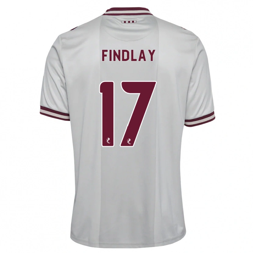 Danxen Herren Stuart Findlay #17 Weiß Burgunder Auswärtstrikot Trikot 2026/27 T-Shirt Schweiz
