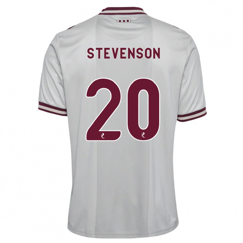 Danxen Herren Gus Stevenson #20 Weiß Burgunder Auswärtstrikot Trikot 2026/27 T-Shirt Schweiz