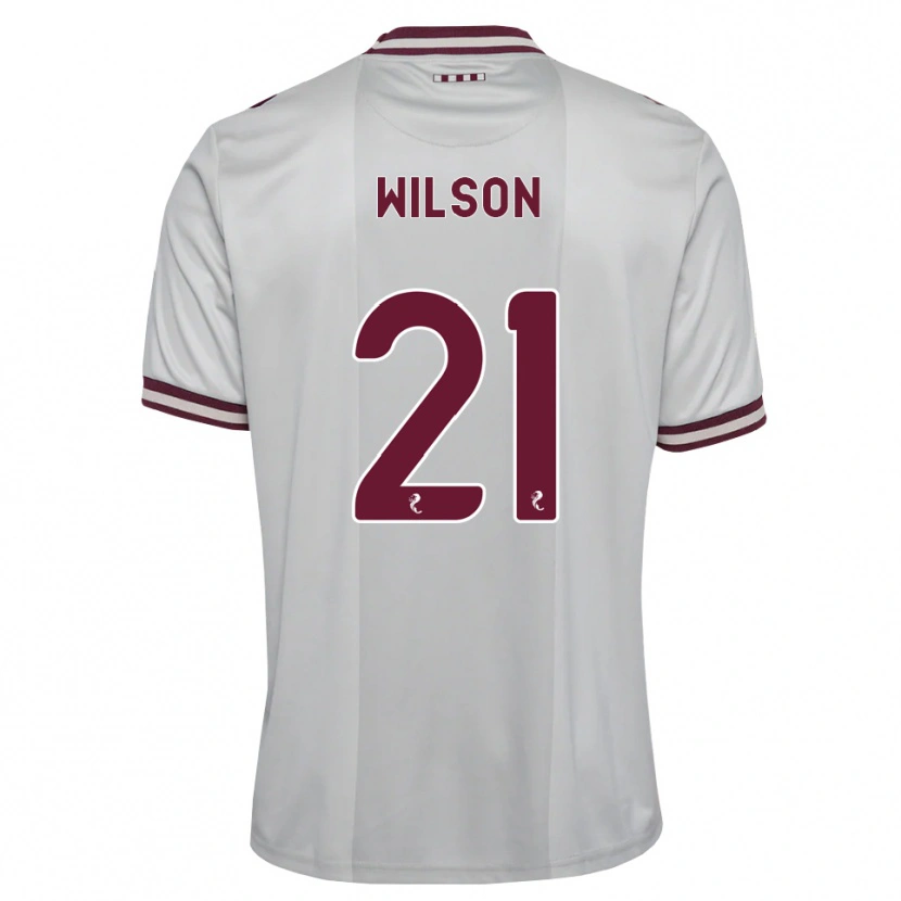 Danxen Herren James Wilson #21 Weiß Burgunder Auswärtstrikot Trikot 2026/27 T-Shirt Schweiz