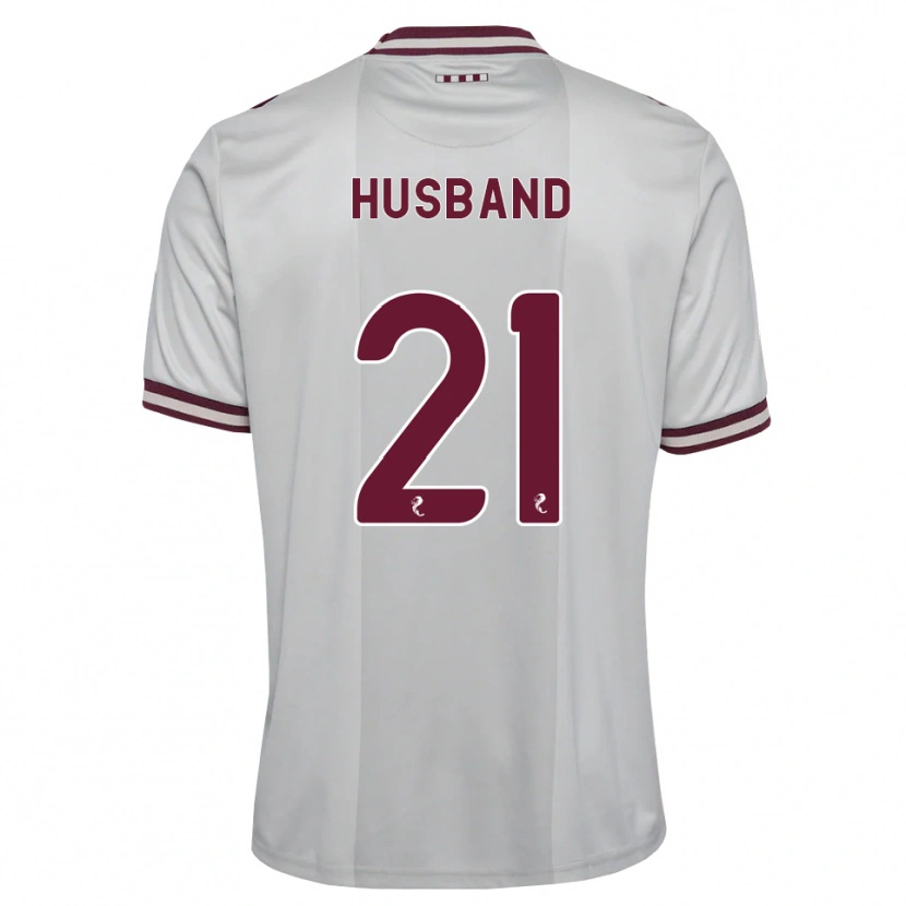 Danxen Herren Erin Husband #21 Weiß Burgunder Auswärtstrikot Trikot 2026/27 T-Shirt Schweiz